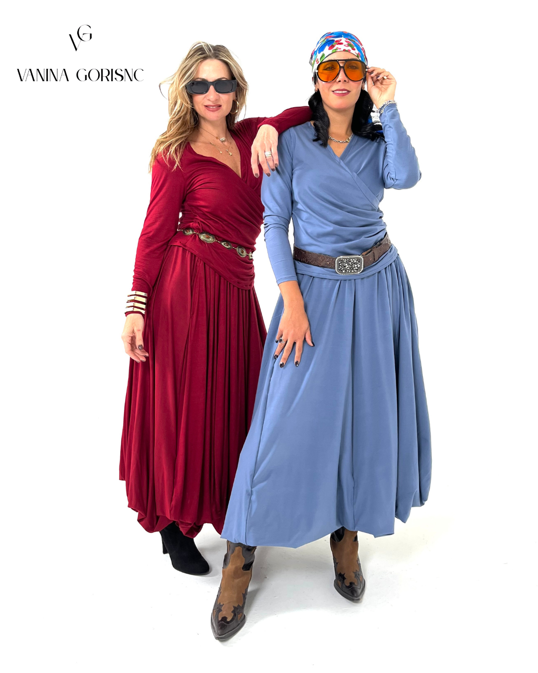 Set de falda globo boho con blusa Silvi