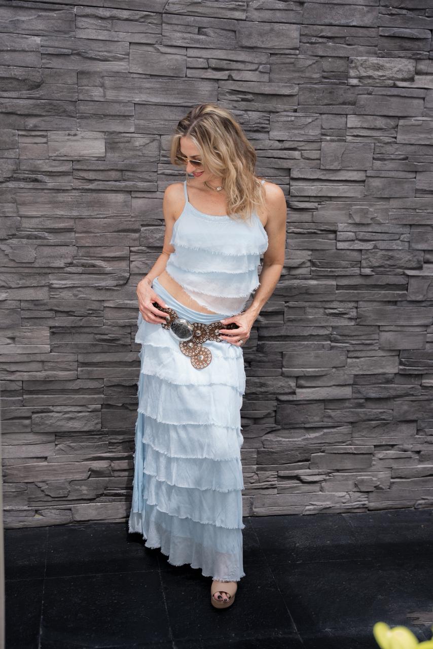 Set Italiano Falda con Crop Top